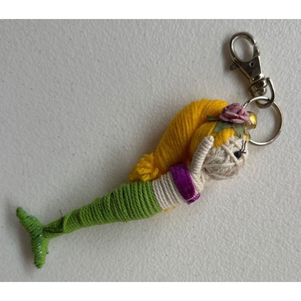 Kamibashi Shelly The Mermaid Original String Doll Gang Keychain Key Clip Swim